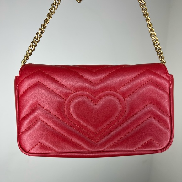 ✨SOLD✨ GG Marmont matelassé leather super mini bag - Picture 9 of 15